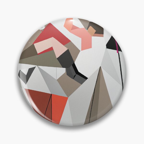 Item preview, Blocky man rock climbing indoors - abstract art designed and sold by countdownstreet.