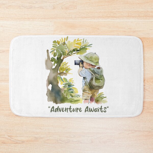 Item preview, "Exploring the World One Step at a Time" Cute Funny Watercolor cartoon design gift designed and sold by The Commitment.