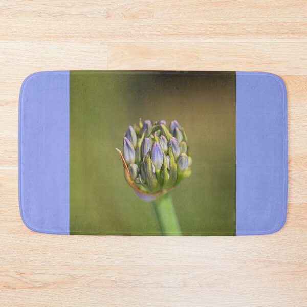 Item preview, Agapanthus Bud Blue Flower Ball  designed and sold by Joy Watson - Natural Light Photography .