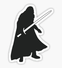 Jon Snow - Game of Thrones Silhouette Sticker
