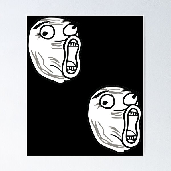 U Mad Bro? Problem Troll Rage Face Comic Meme - Rageface - Posters and Art  Prints