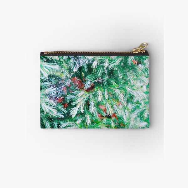 Item preview, Fir tree covered with drops of rain designed and sold by helenkaiy.