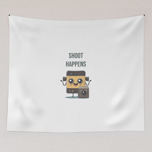 Item preview, Shoot Happens - camera pun - Kinda Kawaï designed and sold by Bokeh-Shop.