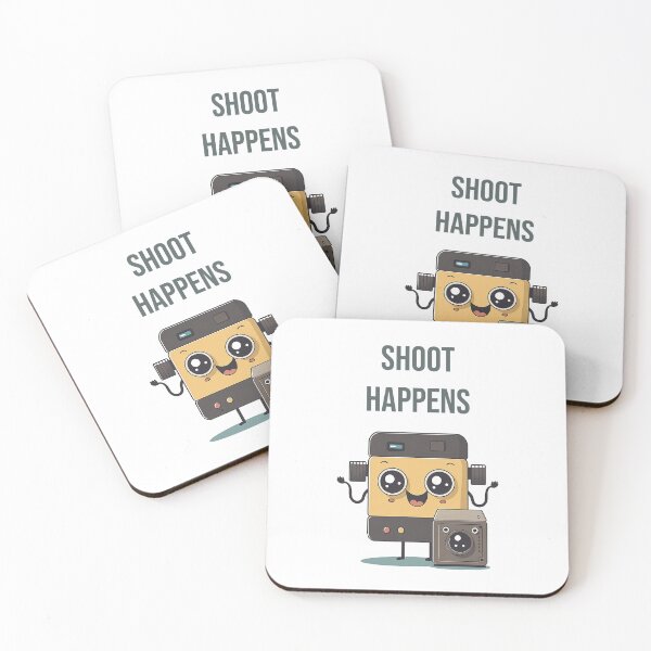 Item preview, Shoot Happens - camera pun - Kinda Kawaï designed and sold by Bokeh-Shop.