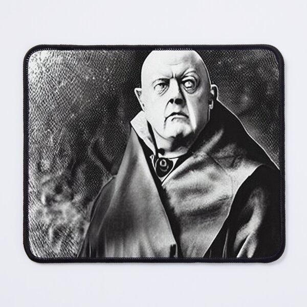 Item preview, Aleister Crowley The Great Beast of Thelema Black and White Drawing as Old Wizard designed and sold by Ataraxia  Apparel.