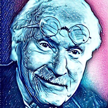 Carl Jung Artwork, Carl Jung Portrait, Carl Jung Wall Art  Greeting Card  for Sale by Suyogsonar25