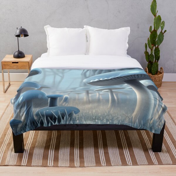 Item preview, Champiñones azul claro en Forrest designed and sold by MIGSZ.