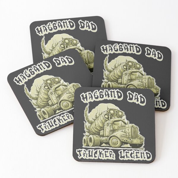 Item preview, Husband Dad Trucker Legend Truck Driver Sticker T-shirt 2023 designed and sold by PhiloSophyEye.