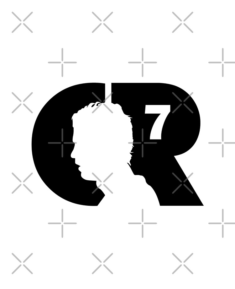 CR7 logo black