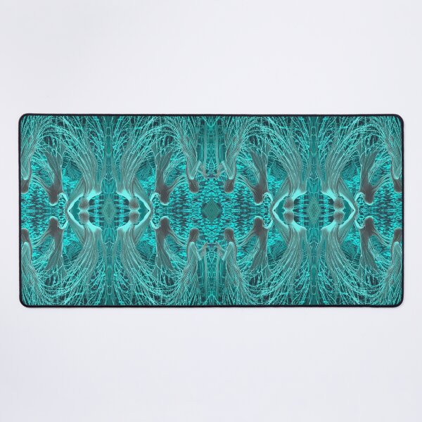 Item preview, Connected Water Beings Dancing Mirrored Shining in Turquoise designed and sold by SpiritGifts.