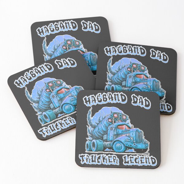 Item preview, Husband Dad Trucker Legend Truck Driver Sticker T-shirt 2023 designed and sold by PhiloSophyEye.