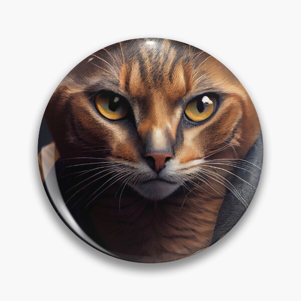 Item preview, Chausie cat wears a leather jacket - Cat Breed Portrait designed and sold by Nalaxation.