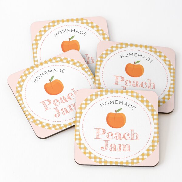 Item preview, Homemade Peach Jam Label designed and sold by Magia Design.