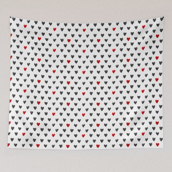 Item preview, Watercolor Hearts Seamless Pattern designed and sold by Doodles.