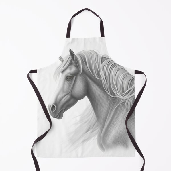 Item preview, Black and white Unicorn pencil drawing designed and sold by Pencil-Art.