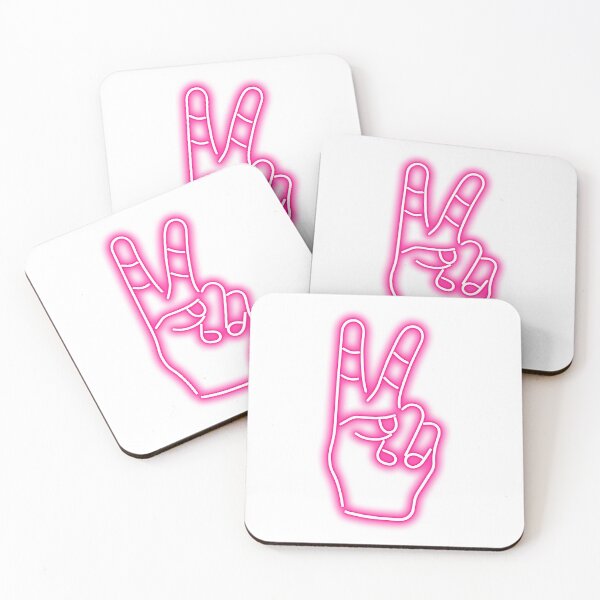 Item preview, Peace Finger Neon Pink Classic designed and sold by yuliafra.
