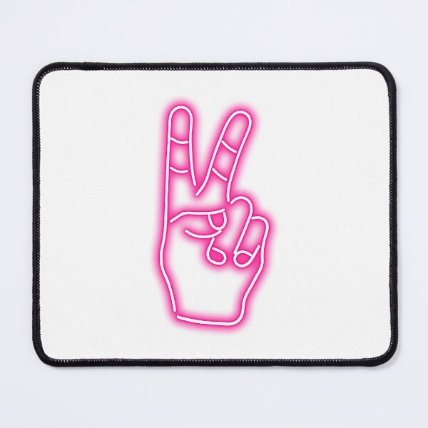 Item preview, Peace Finger Neon Pink Classic designed and sold by yuliafra.