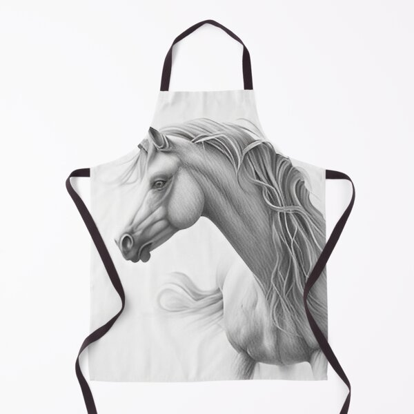 Item preview, Black and white Unicorn pencil drawing designed and sold by Pencil-Art.