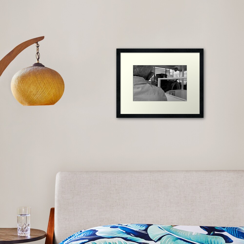 Rain on The Tourist Framed Art Print