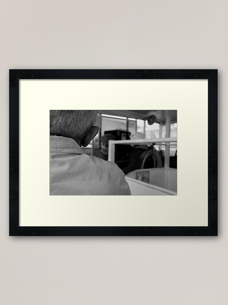 Alternate view of Rain on The Tourist Framed Art Print