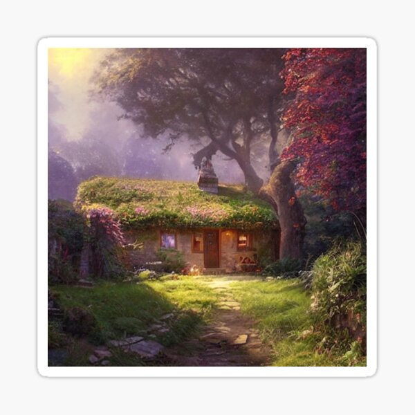 Item preview, A romantic, magical cottage in the woods designed and sold by MoonlightFoxes.