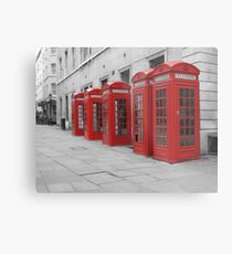 Red Telephone Boxes Metal Print