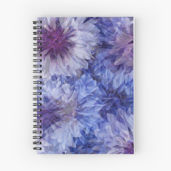 Item preview, Big and blooming Cornflower Blue Florals - Fractal Pattern designed and sold by Flowerartlovers.