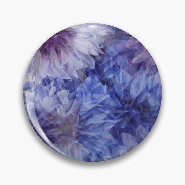 Item preview, Big and blooming Cornflower Blue Florals - Fractal Pattern designed and sold by Flowerartlovers.