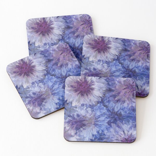Item preview, Big and blooming Cornflower Blue Florals - Fractal Pattern designed and sold by Flowerartlovers.