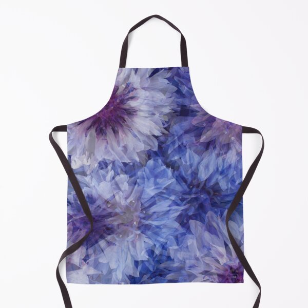 Item preview, Big and blooming Cornflower Blue Florals - Fractal Pattern designed and sold by Flowerartlovers.