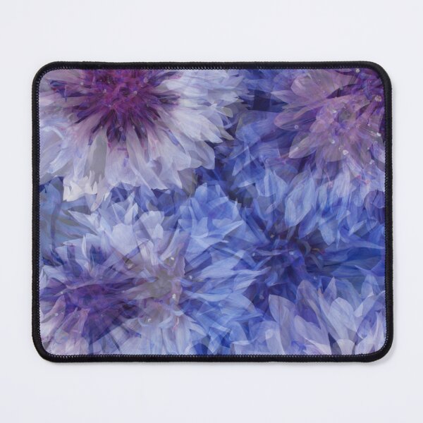 Item preview, Big and blooming Cornflower Blue Florals - Fractal Pattern designed and sold by Flowerartlovers.
