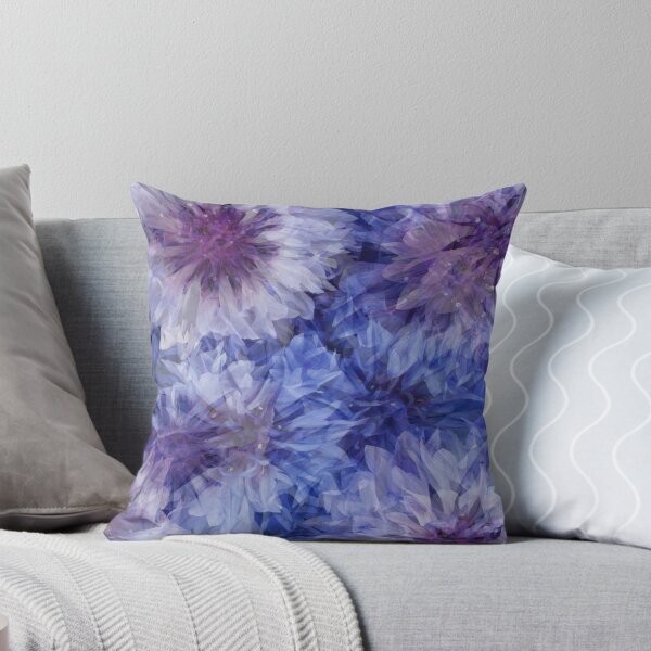 Item preview, Big and blooming Cornflower Blue Florals - Fractal Pattern designed and sold by Flowerartlovers.