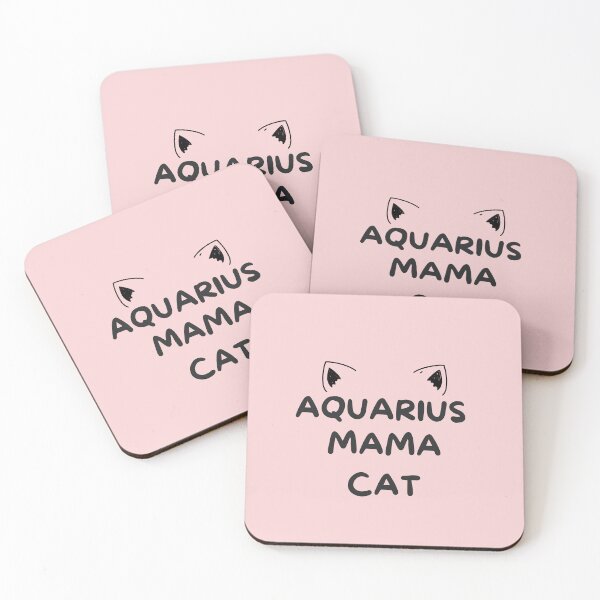 Item preview,  Aquarius cat mama cat lover horoscope fun meme cute girlish design  designed and sold by gulnaz797.