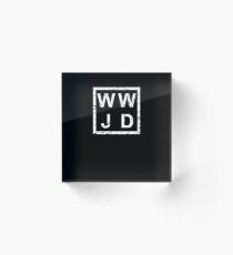 Stylish WWJD Acrylic Block