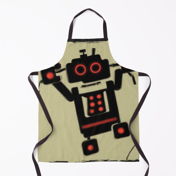 Item preview, a portrait of a evil robot dancing techno style designed and sold by DrawItOnce.