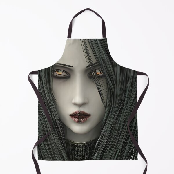 Item preview, Full face portrait of a Manga/Anime female in a Horror style designed and sold by The-Hist-Image.
