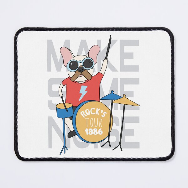 Item preview, Make Some Noise Cool Drummer Dog Design designed and sold by zoripet Store.