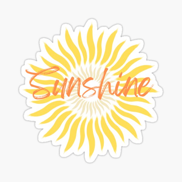 Stickers | Hello Sunshine Word | Rainbow