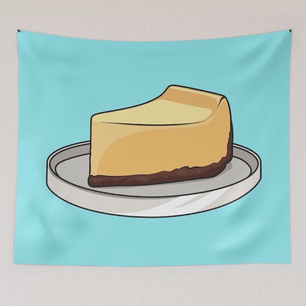 Item preview, Cheesecake cartoon illustration designed and sold by Misscartoon.