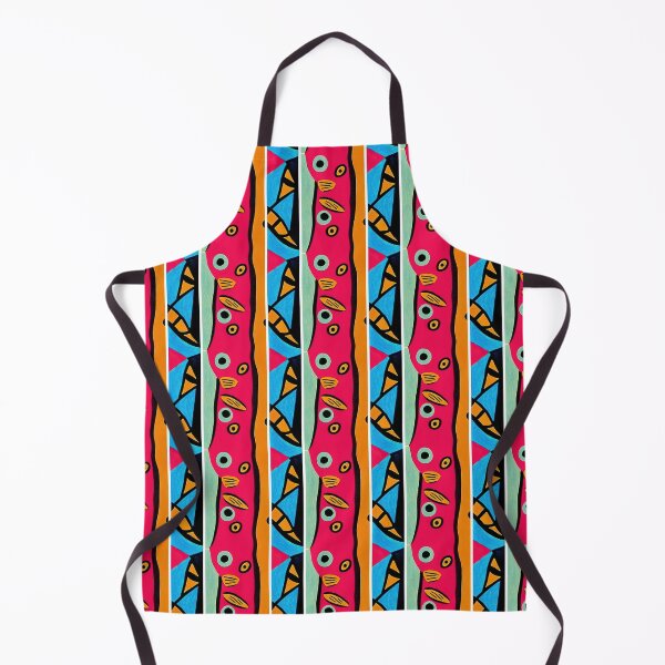 Item preview, Multicolored Vertical Stripe pattern of shapes and bold colors designed and sold by FloralZoo.