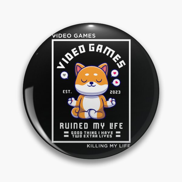 Item preview, Video games ruined my life corgi yoga designed and sold by ALIENATIVED.