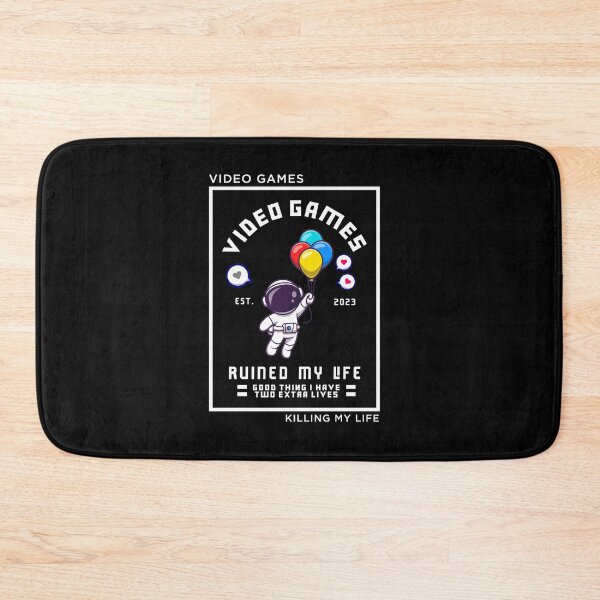 Item preview, Video games ruined my life astronaut hang on balloon designed and sold by ALIENATIVED.