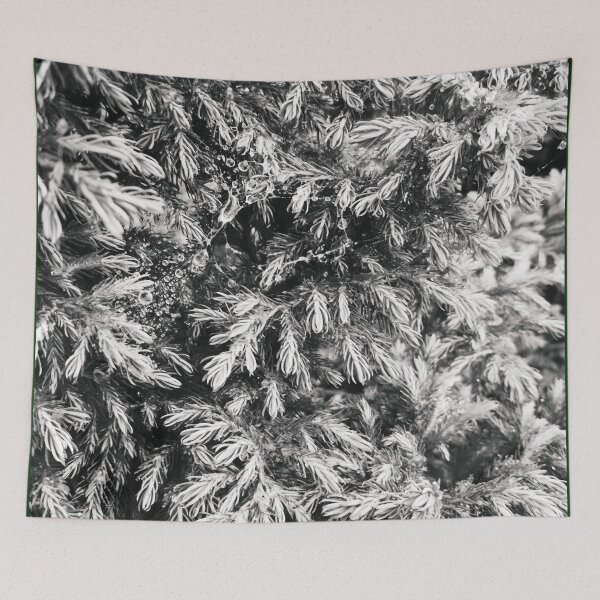 Item preview, Fir tree covered with drops of rain designed and sold by helenkaiy.