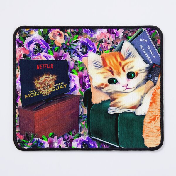Item preview, Binge Watching and Book Reading Kitty designed and sold by KC Morcom.