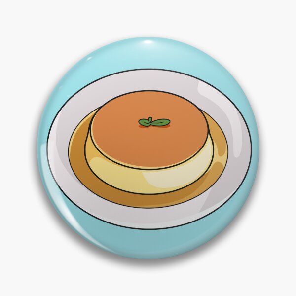 Item preview, Creme caramel cartoon illustration designed and sold by Misscartoon.