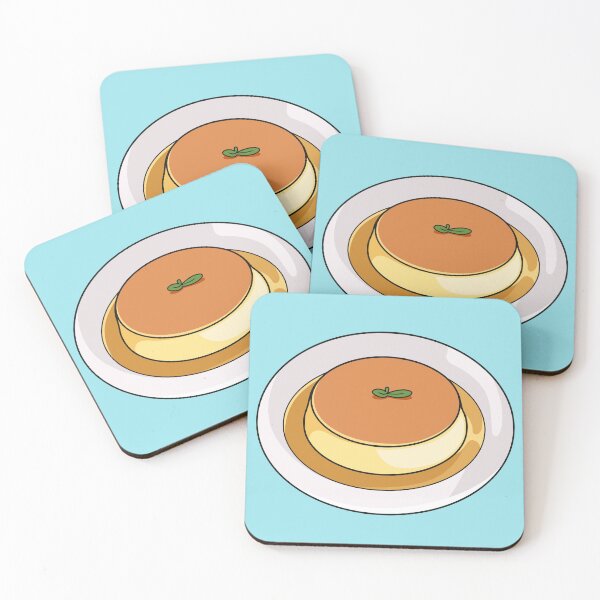 Item preview, Creme caramel cartoon illustration designed and sold by Misscartoon.