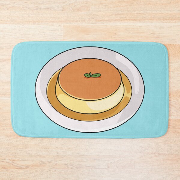 Item preview, Creme caramel cartoon illustration designed and sold by Misscartoon.