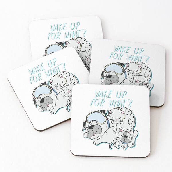 Item preview, Wake Up For What? Funny Sleepy Graphic Design designed and sold by zoripet Store.