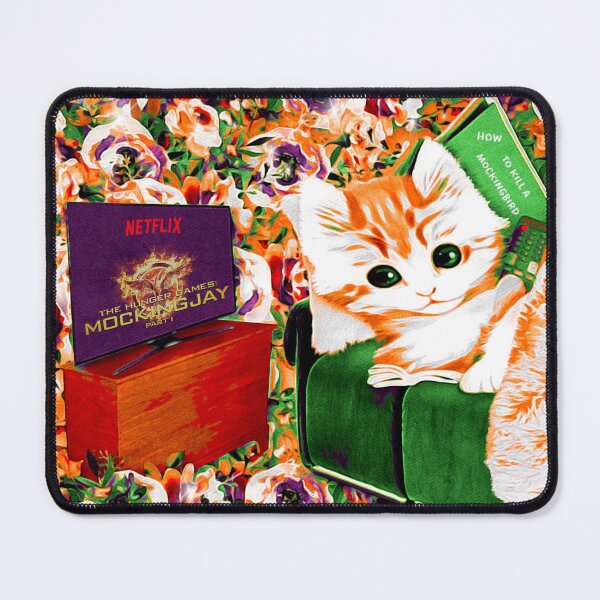 Item preview, Binge Watching and Book Reading Kitty designed and sold by KC Morcom.