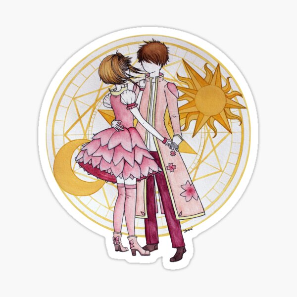 Sakura and Syaoran's dancing Sticker